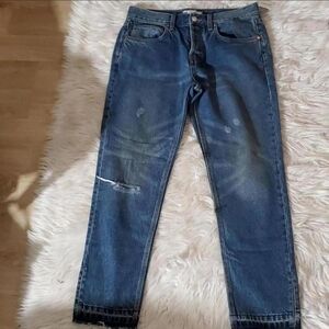 **FREE PEOPLE RIPPED JEANS NWT**